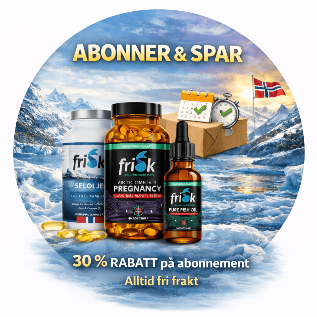 Få omega-3 levert fast 👉 Spar 30 % på abonnement.